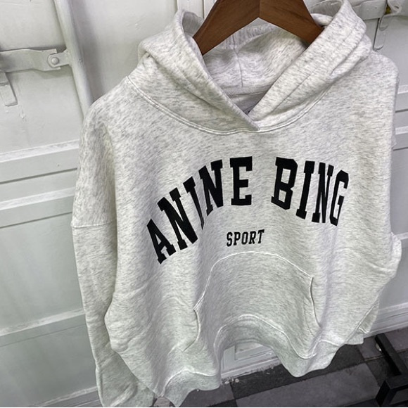 Anine Bing Gray Hoodie - Picture 7 of 8